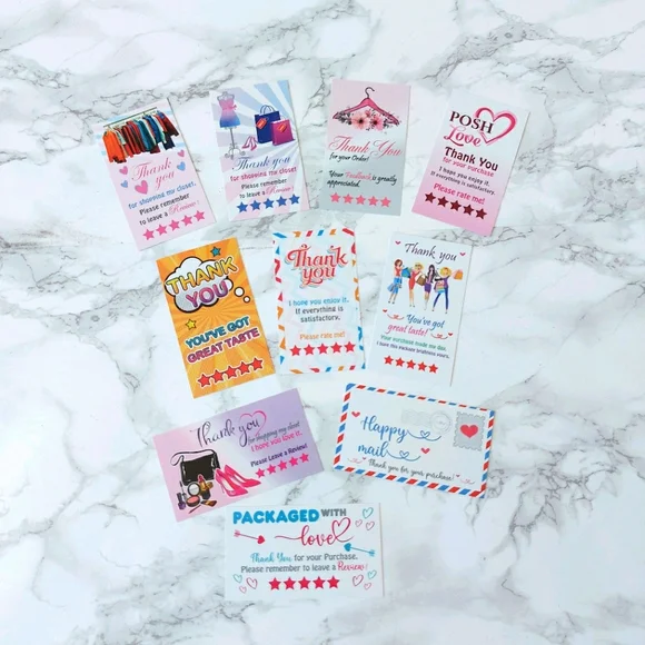 25 Thank you Cards