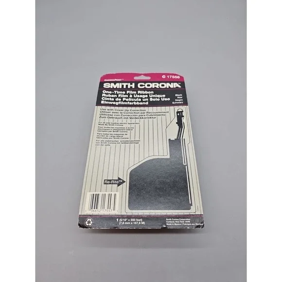 Smith Corona Model 17558‎ Nylon Typewriter Ribbon - New/Sealed