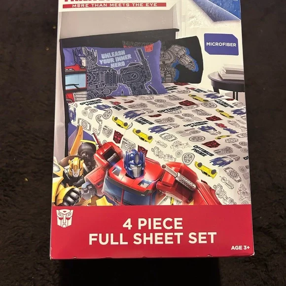 Transformers Microfiber 4-Piece Full Sheet Set‎ - Multicolor