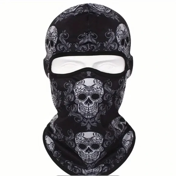 3D Anime Skull Balaclava Full Face Ski Mask