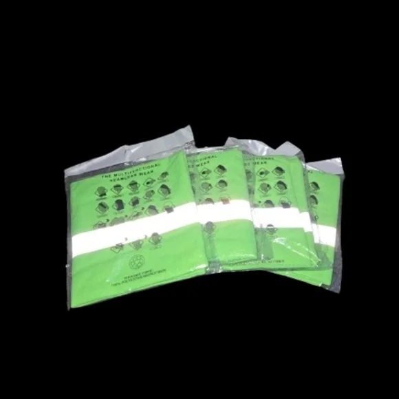 4-pk Neon Green Multifunctional Seamless Neck Garter+