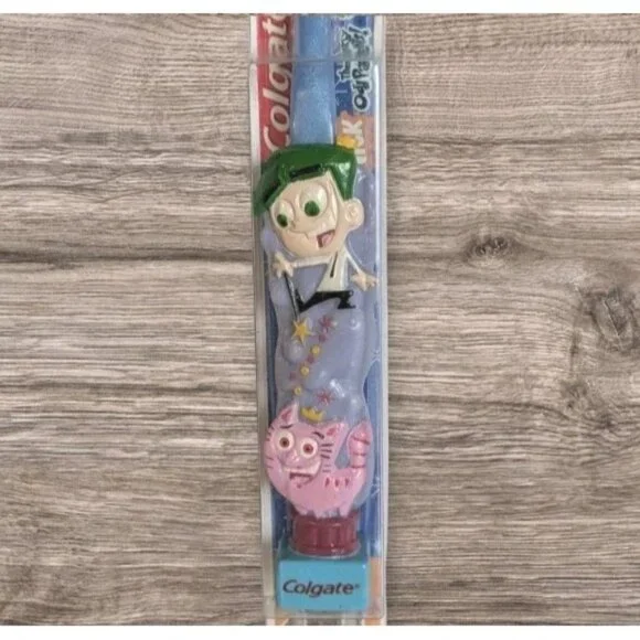 NOS Nickelodeon Toothbrush 2004 Colgate Fairly Odd Parents Kids Soft Sealed Y2K