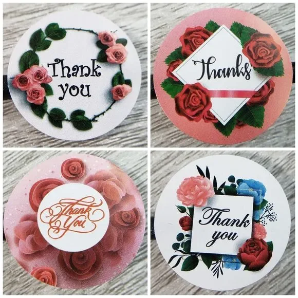 8/$20 100ct Thank You Stickers Round 1