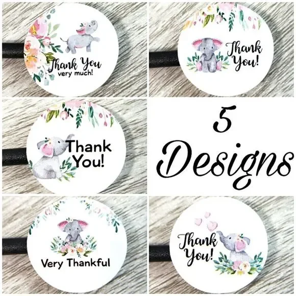 8/$20 100ct Thank You Stickers Round 1