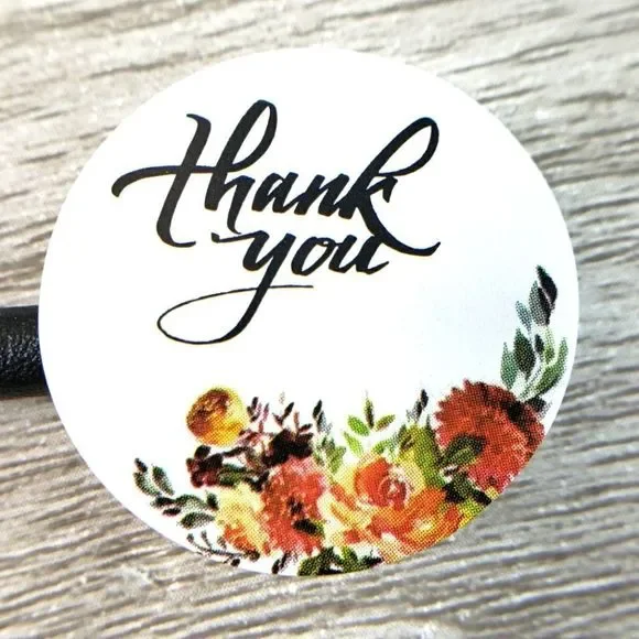 8/$20 100ct Thank You Stickers Round 1