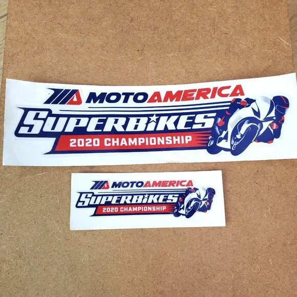 2 MOTO AMERICA 2020 decals stickers racing superbike baggers sportbikes ama
