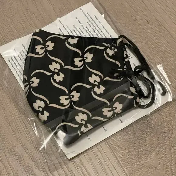 Tory Burch Printed Two Layer Adjustable Face Mask New Limited Print