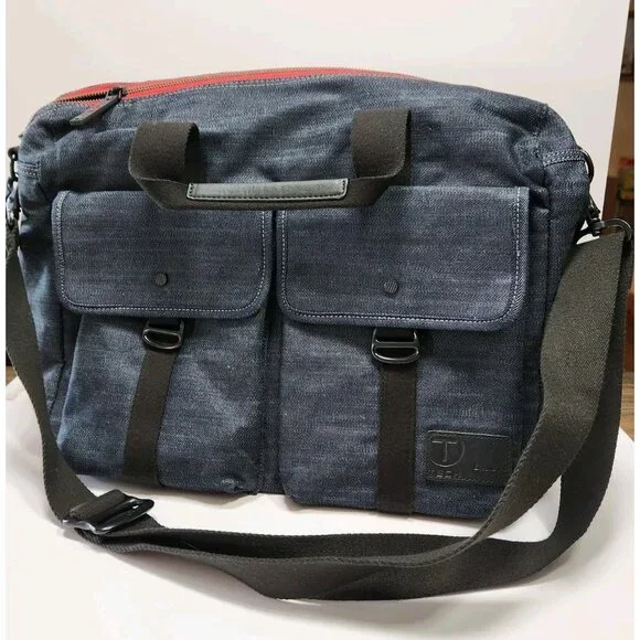 Tumi T Tech Denim Messenger Bag Essential Gear