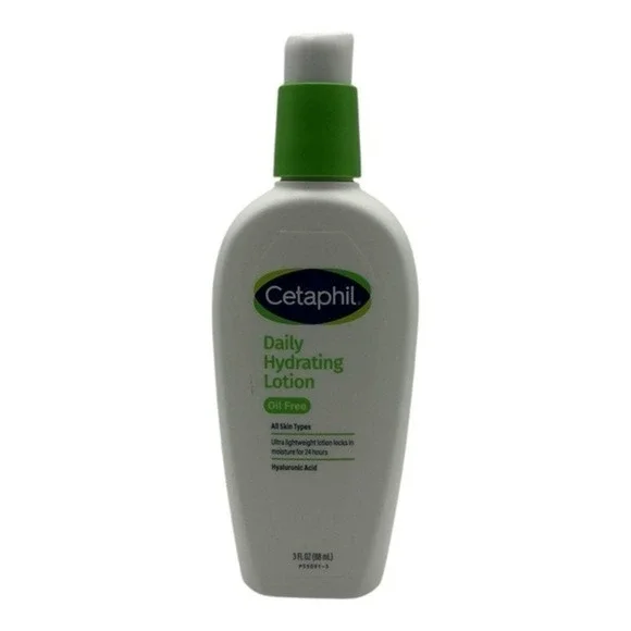 Cetaphil Daily Hydrating Lotion 3oz - Oil Free Moisturizer with Hyaluronic Acid