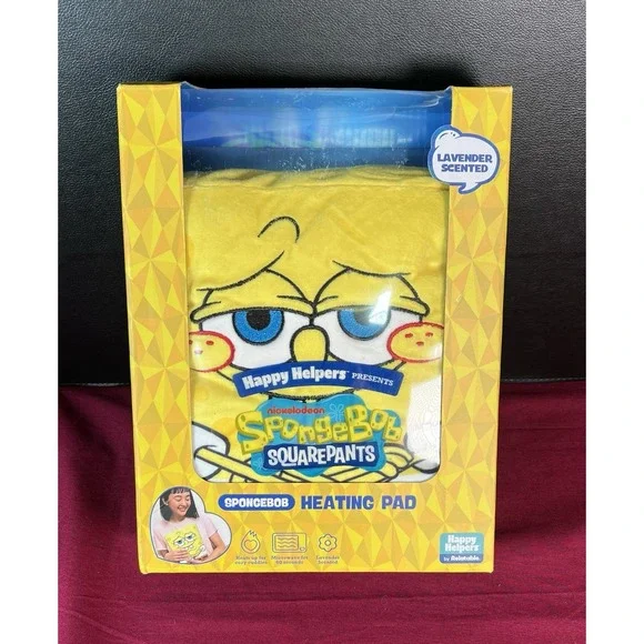 SpongeBob SquarePants Happy Helpers Heating Pad Lavender Scented New In Box