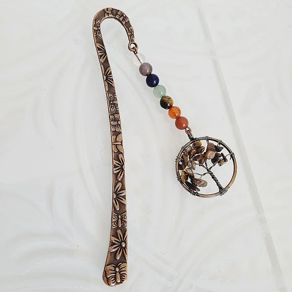 Tigers Eye Genuine Gemstone Bookmark *NWT*