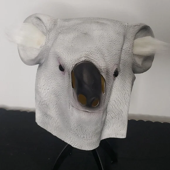 Koala Bear Rubber Face Mask Halloween NWOT