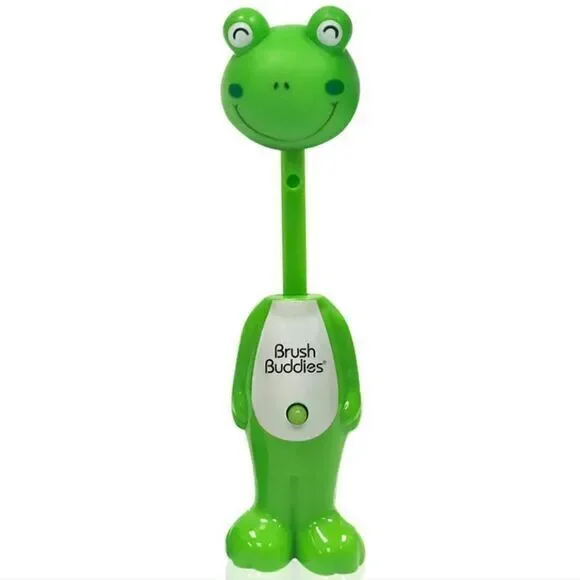 Brush Buddies Poppin Toothbrush Leapin‎ Louie Frog Green