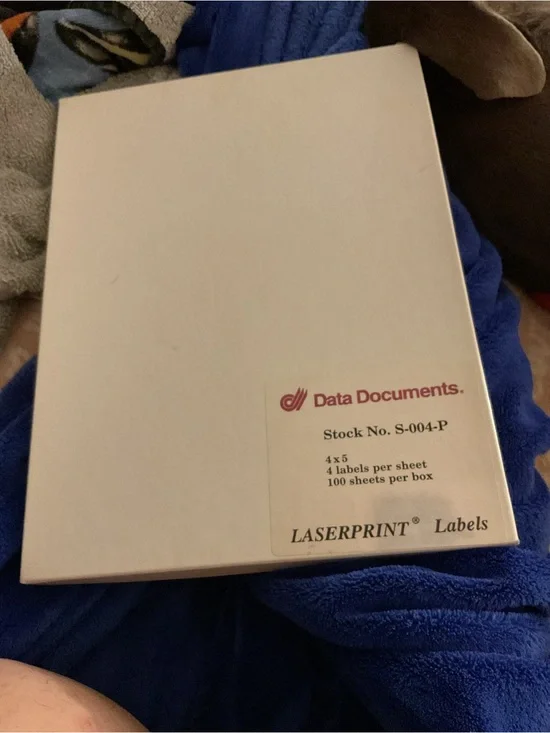 Data Documents Laserprint Label Sheets - White