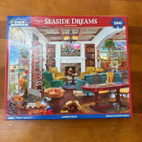 WHITE MOUNTAIN 1000pc Seaside Dreams puzzle