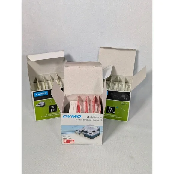 Lot of Compatible 43613 Label Tape Cassette for Dymo D1 Black on White 6mm x 7m