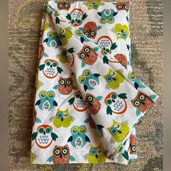 Simple Bright Owl Bed Flat Top Sheet