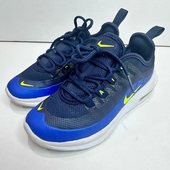 Nike kids Dark Blue and neon Sneakers Sz. 11.5