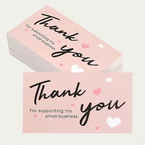50 Thank You Cards Note Business Gifts Mail Shipping Supplies