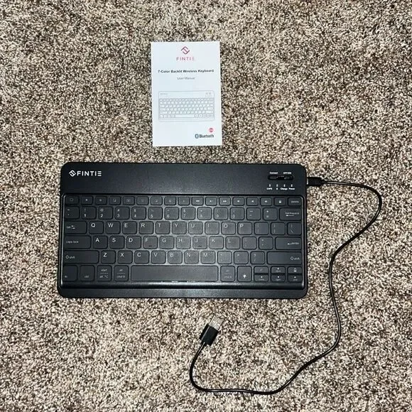 Fintie Bluetooth 7 Color Backlit Wireless Keyboard