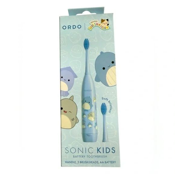 Ordo Sonic Kids Squishmallows Blue Battery Toothbrush