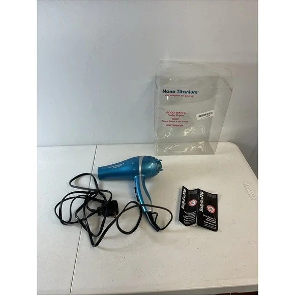 Baby Bliss Pro Nano Titanium Hairdryer Portofino Full-Size Blue