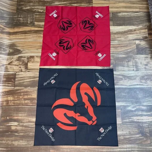 Vintage Dodge Ram Truck Bandana Handkerchief Face Mask Bundle Set