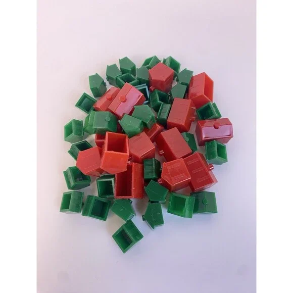 Monopoly Replacement Pieces Hotels & Houses