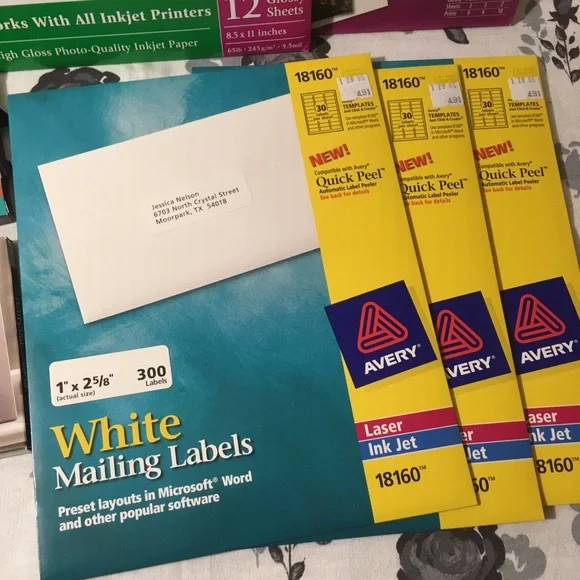 Photo Paper, Labels & Gift bags