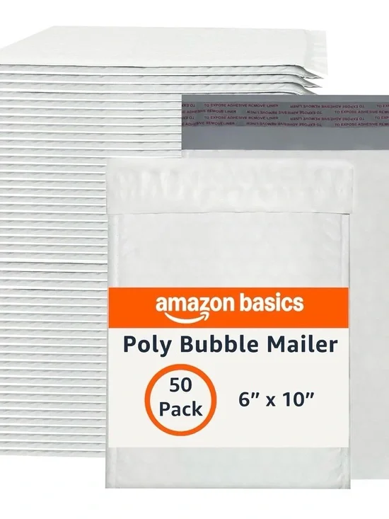 Poly Bubble Mailers - White (6 x 10) 25