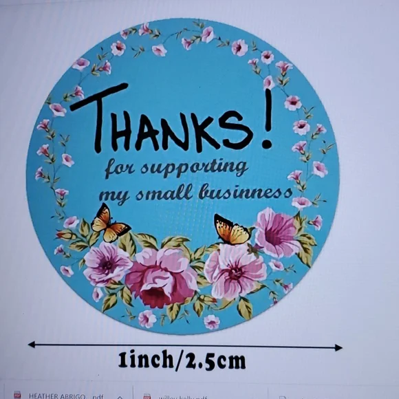 1 Roll 500pc Slogan Graphic Stickers