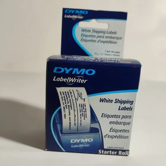 DYMO LabelWriter White Shipping Labels OEM Starter Roll 100 2 5/16