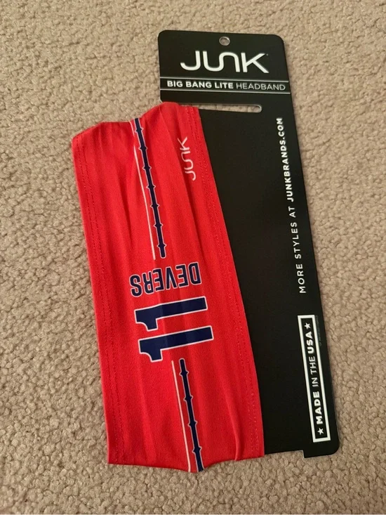 Junk Headband - Boston Red Sox third baseman Rafael Devers, #11, NWT