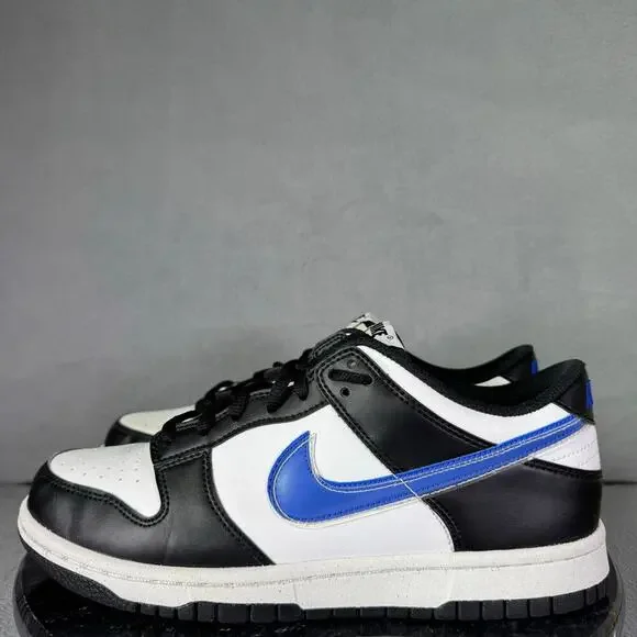 Nike Dunk Low Next Nature GS TPU Swoosh Black & Blue Youth Size 7