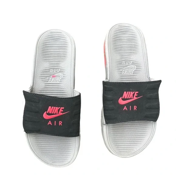 Nike Air Max Camden Slide Big Kids Sandals Size 5Y Gray And Black Shoes‎