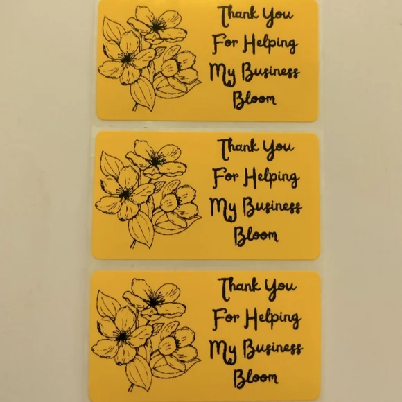 💙100 Bloom- Shipping Labels Thermal Packaging Stickers 2.25