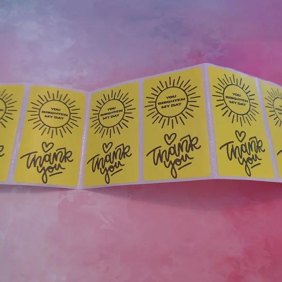 💙100 Brighten My Day- Shipping Labels Thermal Packaging Stickers 2.25