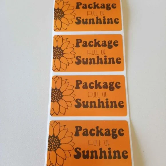 💙100 Sunshine- Shipping Labels Thermal Packaging Stickers 2.25