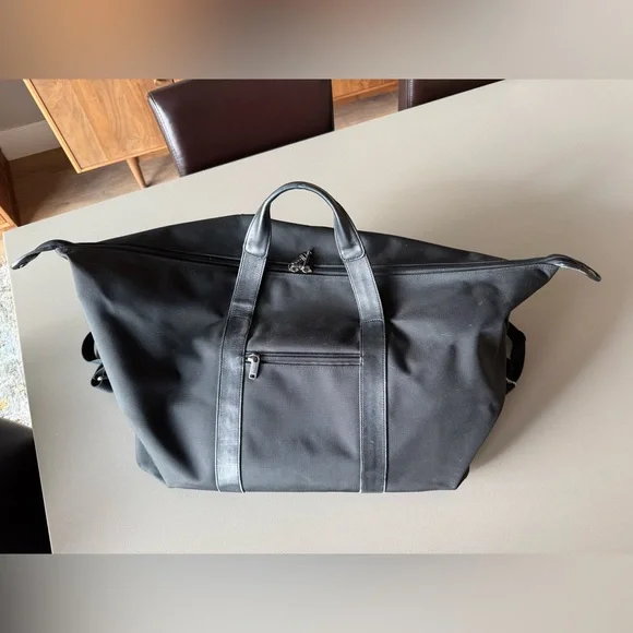 Tumi Alpha Black Travel Bag with Front Pocket