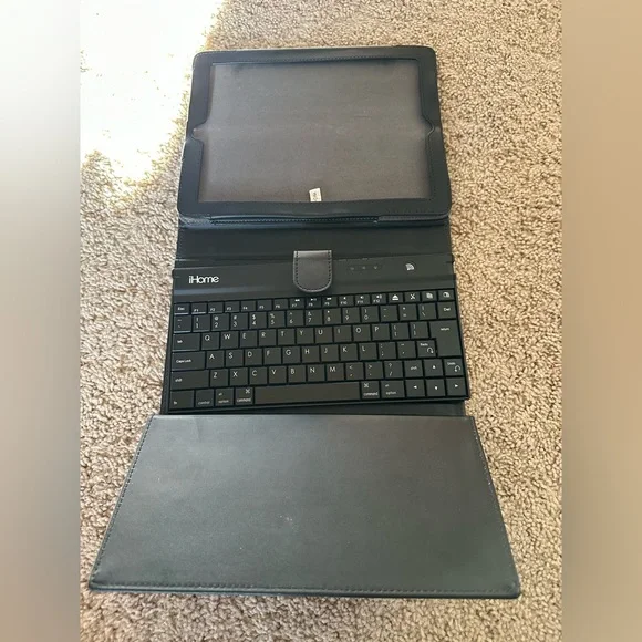iHome Black Keyboard Case with Bluetooth