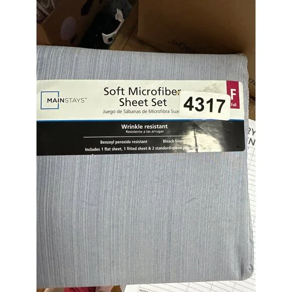 main style wrinkle free sheet sets full new