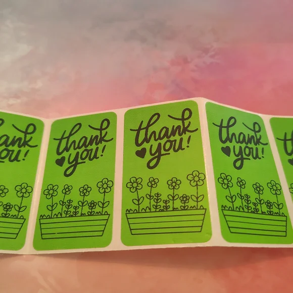 💙100 Thank You- Shipping Labels Thermal Packaging Stickers 2.25