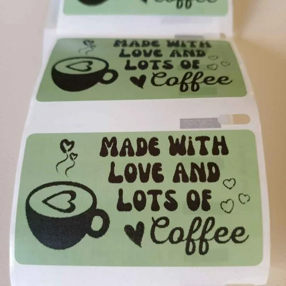 💙100 Made With Love- Shipping Labels Thermal Packaging Stickers 2.25