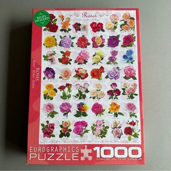 EUROGRAPHICS 1000pc Rose themes jigsaw puzzle
