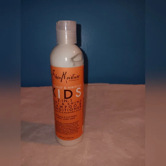 NWOT Shea Moisture Coconut & Hibiscus Kids 2-in-1 Shampoo & Conditioner