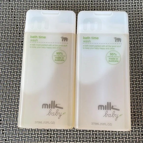 Milk Baby Bath Time Wash 95% Natural allergy Free Baby Wash
