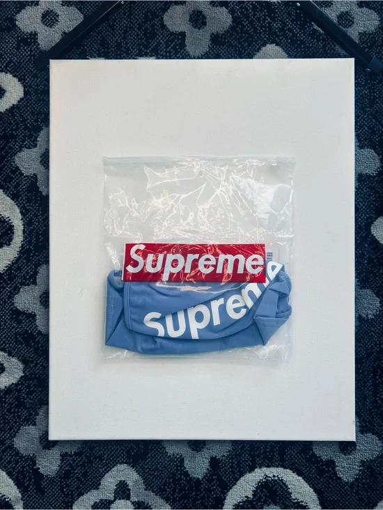 Supreme Light Blue Ski Mask with Tags 🏷️ And Bags ✅🫱🏻‍🫲🏾 # Heat reflective