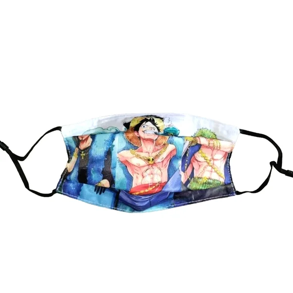 NEW Anime One Piece Face Mask 2.5PM 2 Filters! Manga Facewear Balaclava. Unisex