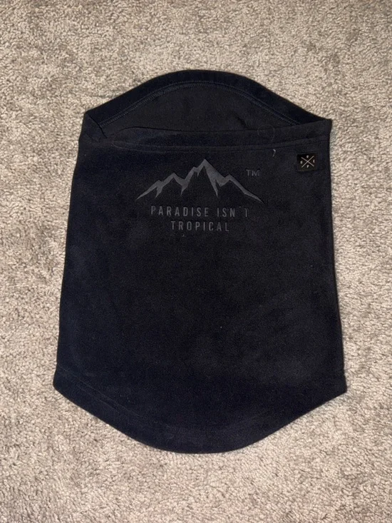 DOPE Black Face Mask Neck Gaiter with Subtle Logo