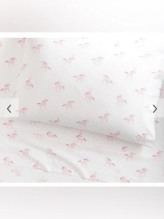 Pottery Barn Kids Rainbow Unicorn Sheets